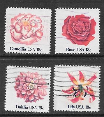 T&G STAMPS -   1876 - 1879 Flowers Used Set of 4 *ANY 4 = FREE SHIPPING* Без бренда