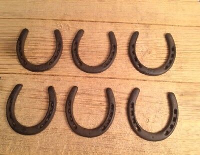 Horse Shoes Rustic Cast Iron 5" tall x 4 3/4" wide (Set of Six) 0170-05208 Без бренда 0170-05208