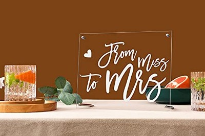  Bridal Shower Guest Book Welcome Decoration Sign 10x8" Square from Miss to  Does not apply Does Not Apply - фотография #2