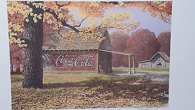 COCA COLA in September, Jim Harrison, Sign on Building, Autumn Colors Без бренда