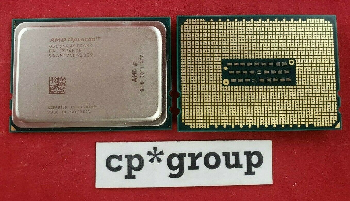 LOT OF 2 AMD Opteron 6344 2.6GHz 12-Core CPU Processor Socket G34 OS6344WKTCGHK AMD OS6344WKTCGHK
