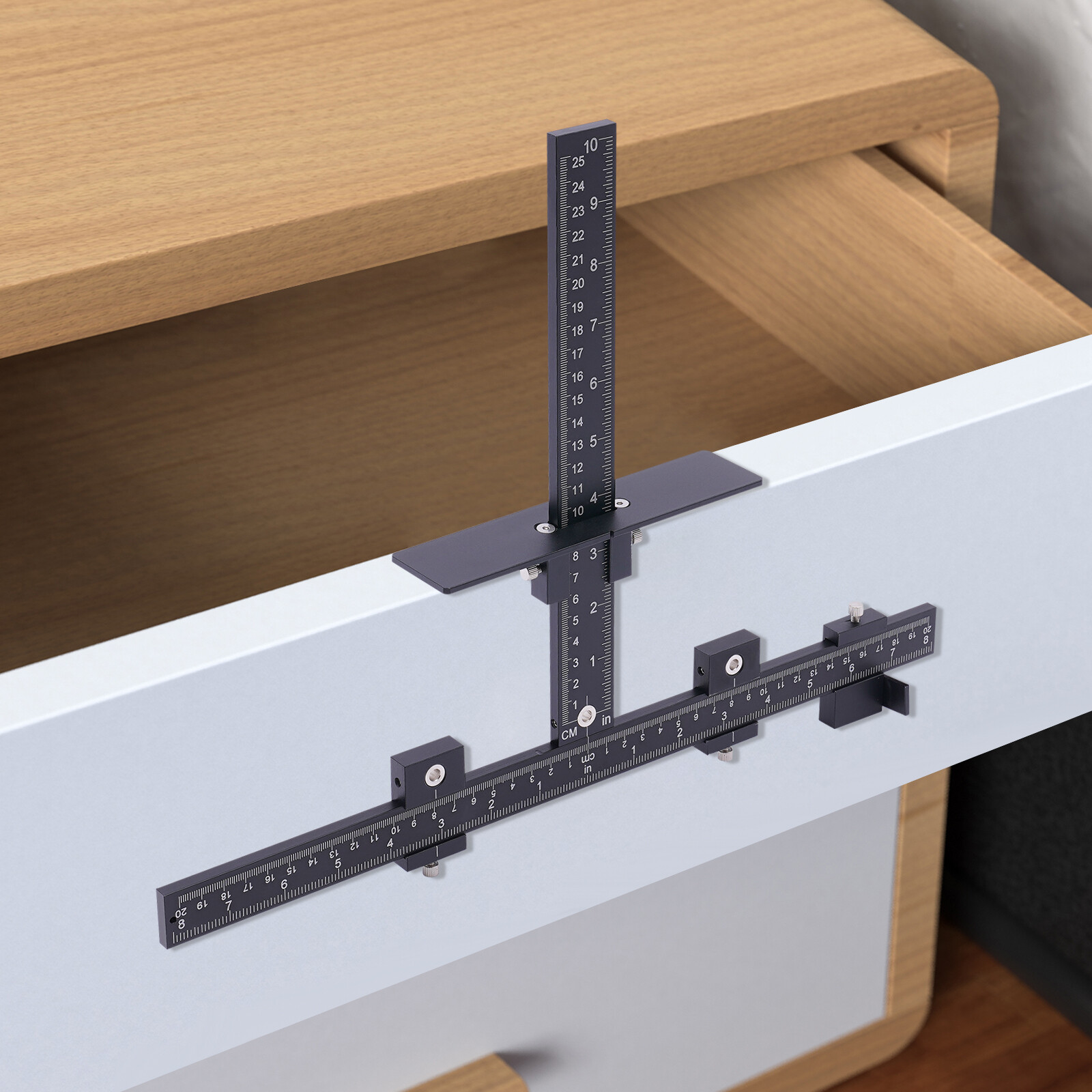 Template Tool Punch Locator Handle Drill Guide Cabinet Hardware Jig Adjustable Unbranded Does not apply - фотография #2