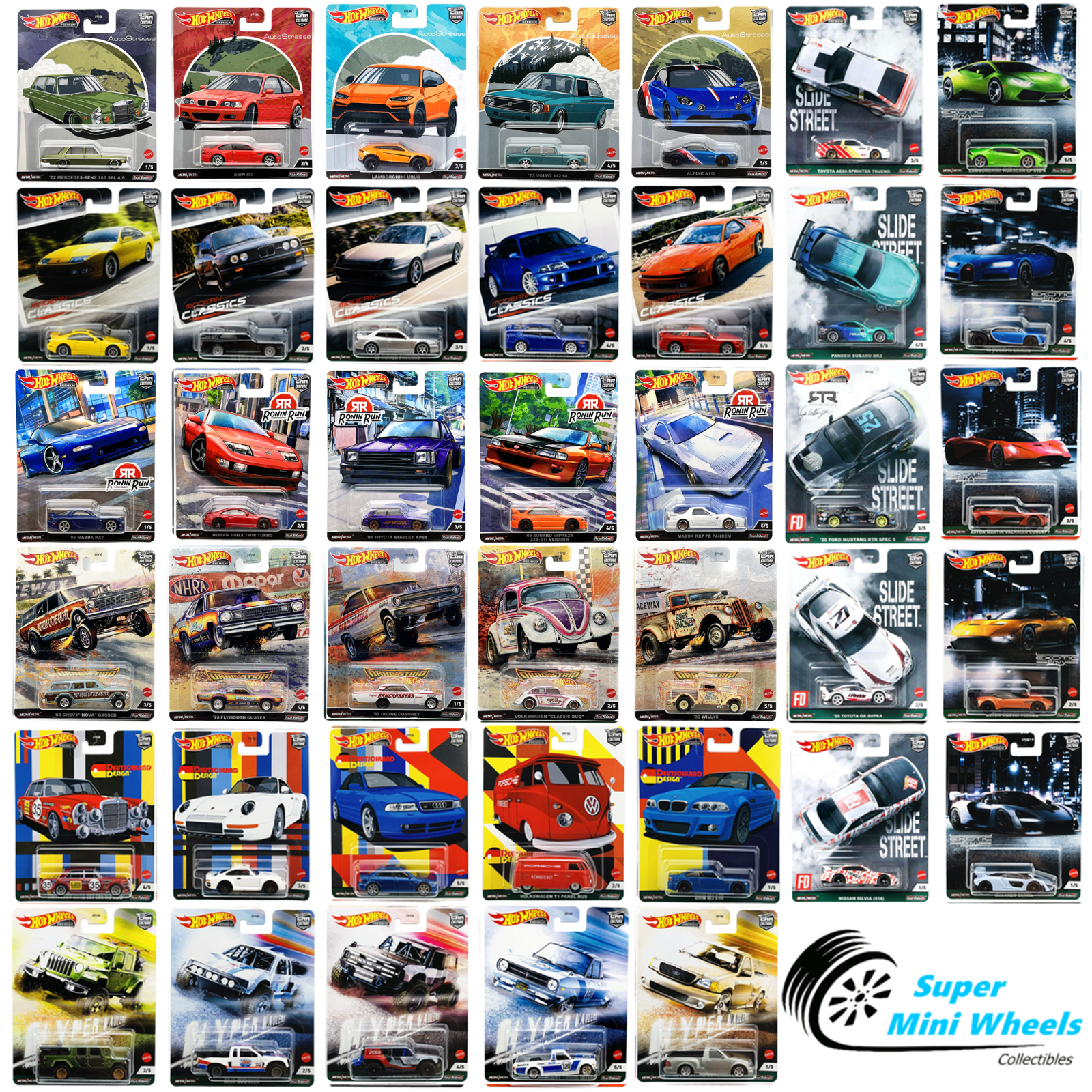 Hot Wheels Premium Car Culture 1:64 - You Choose - Update 2/21/2023 Hot Wheels