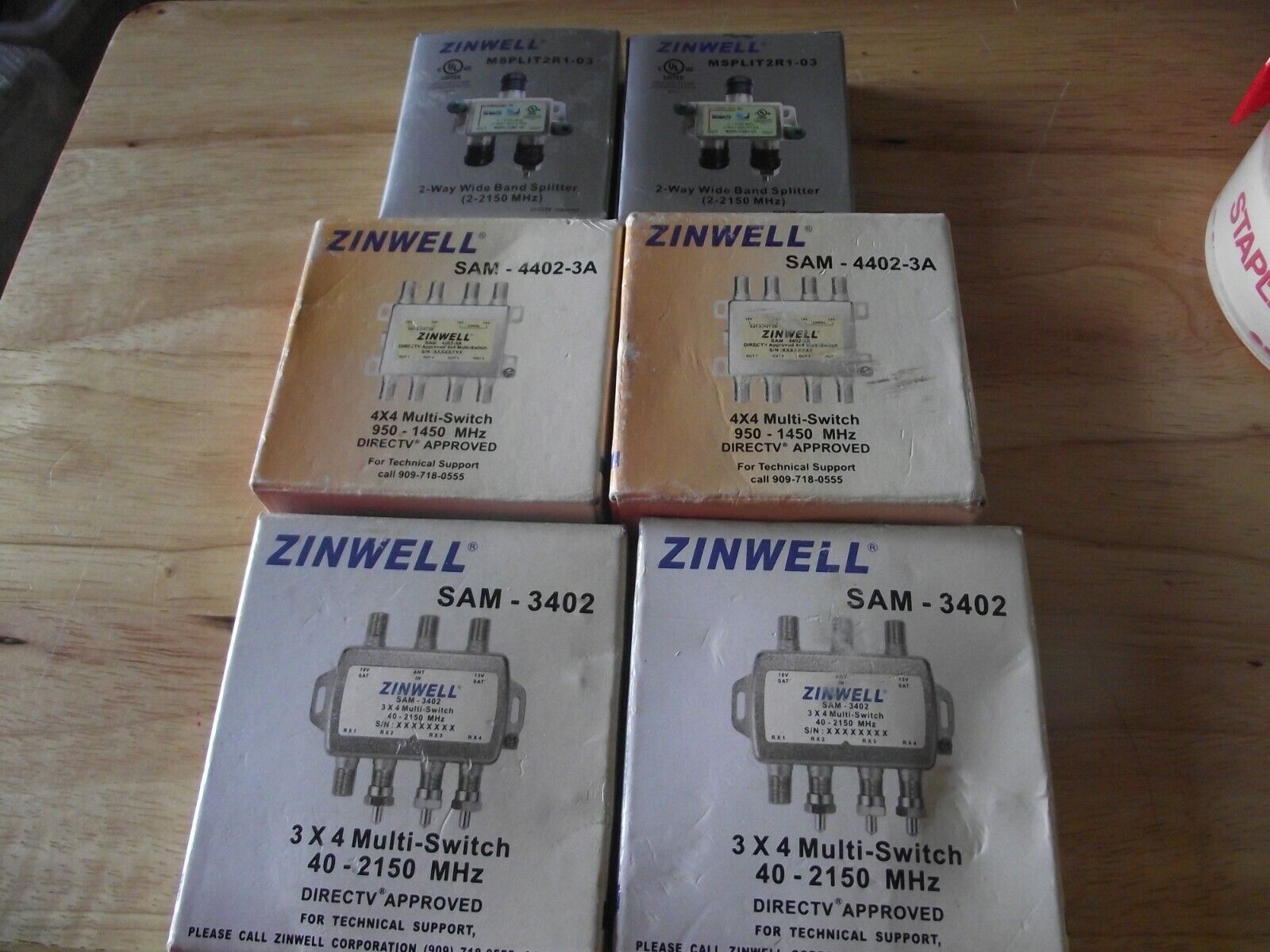ZINWELL MULTI - SWITCHES SAM: A LOT OF (6) OPEN BOX NEVER USED. Zinwell UNKNOWN