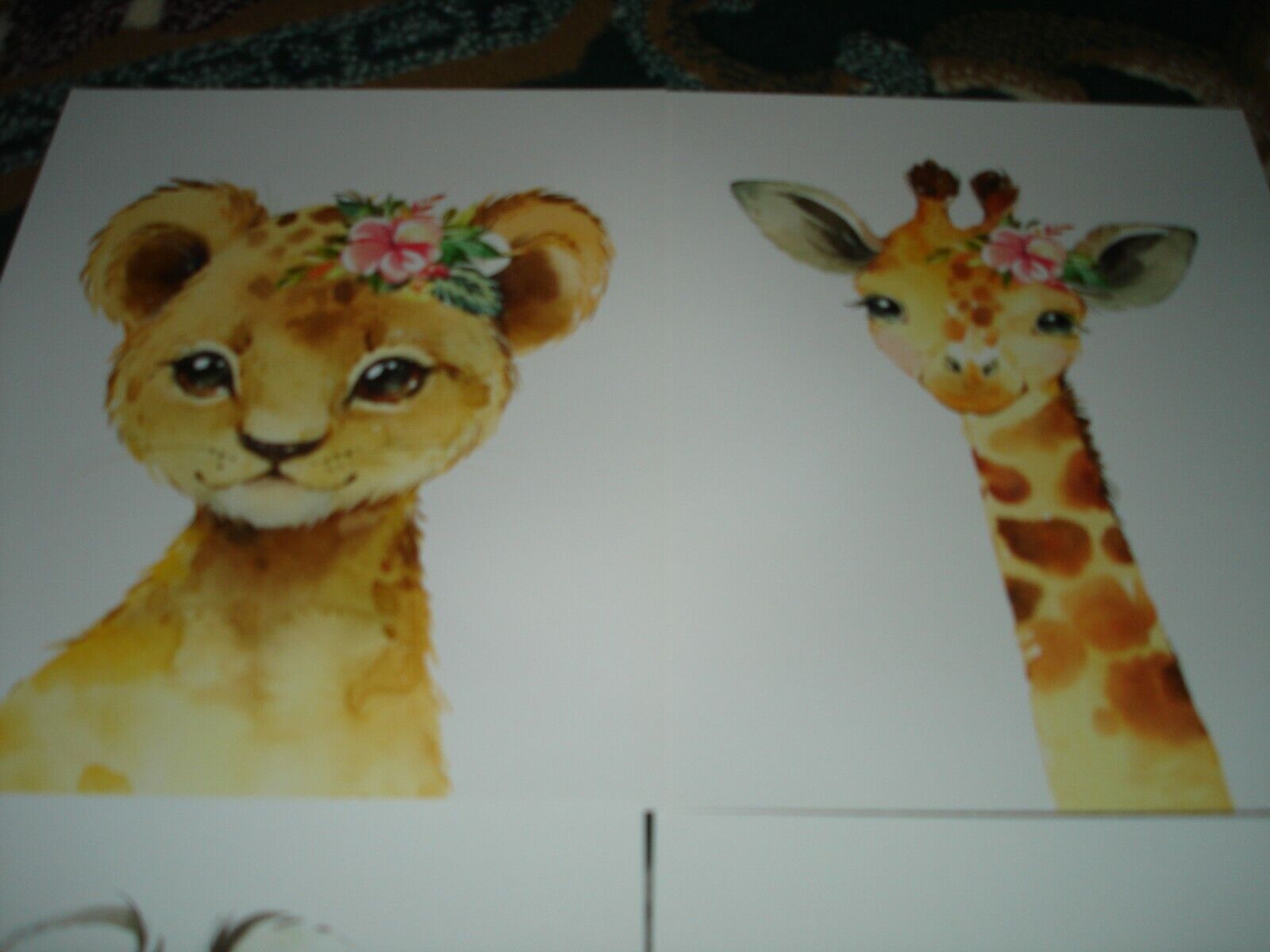 Nursery Decor Wall Art Kids Room Baby Animal Prints (4) DESIGNS BY MARIE 8 X 10" DESIGNS BY MARE XYZ - фотография #3