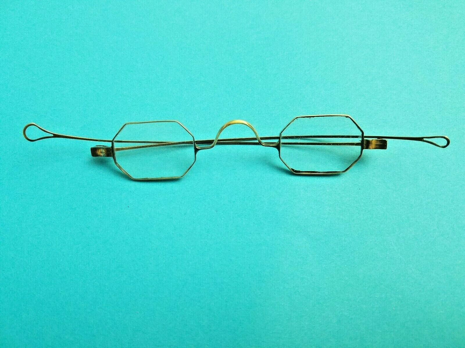 Antique Civil War Era 1850 -1880 Octagon Eyeglasses Case Amazing Piece History Без бренда - фотография #6
