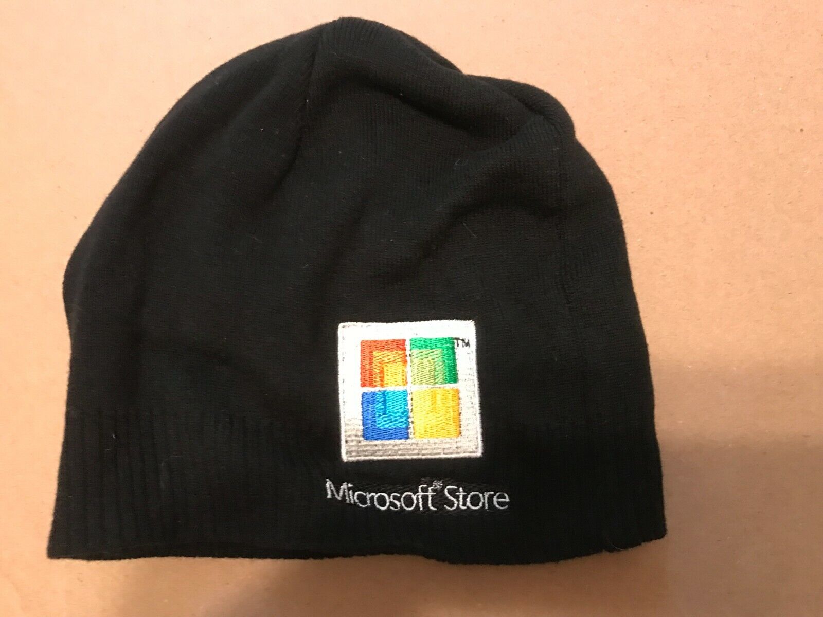 Vintage Microsoft Store Scarf and Beanie Cap 100% Cotton New Lot of 2 Microsoft - фотография #3