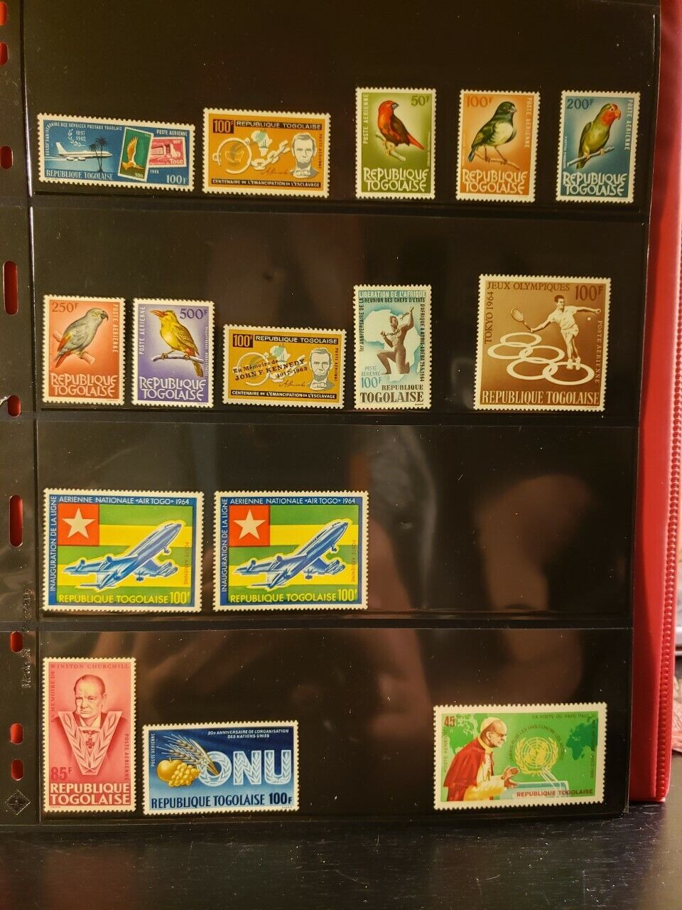 Togo Lot of 45 Airmail Stamps - MNH - see details for list Без бренда