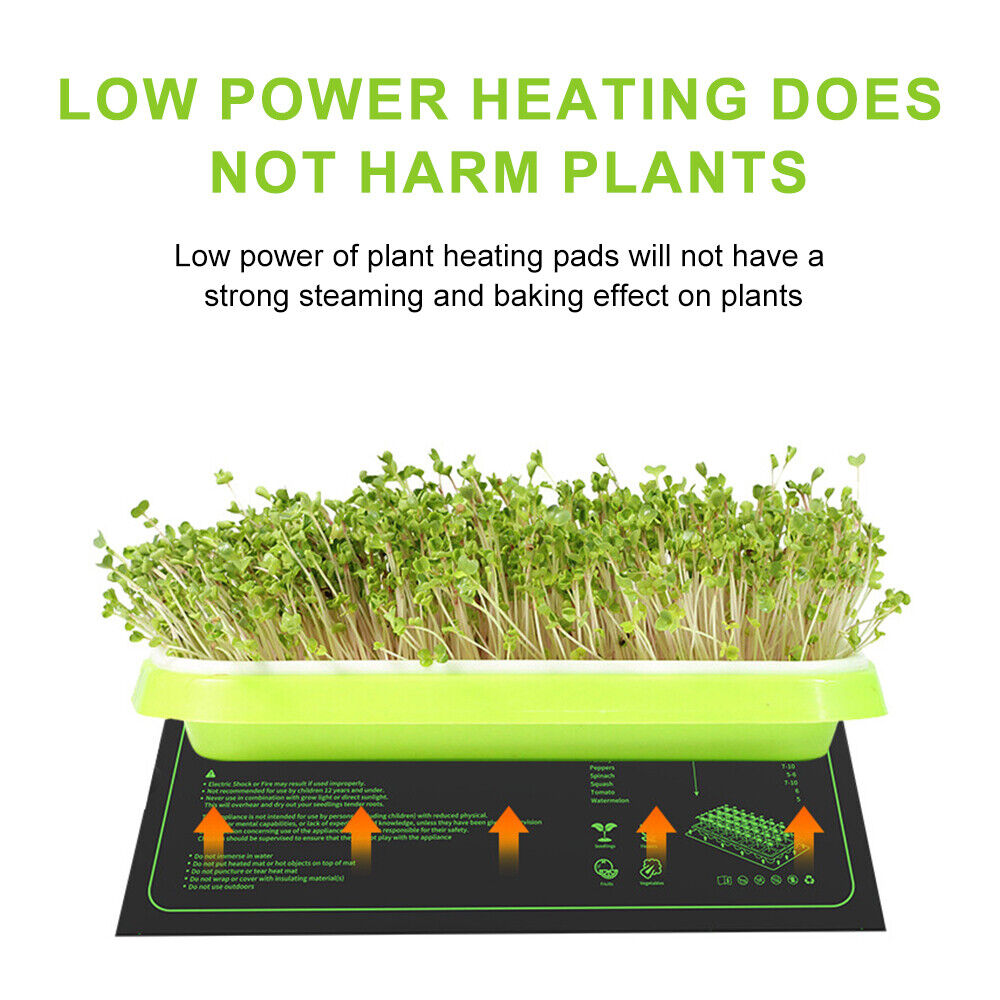 2Pcs 10"x20" Seedling Heat Mat Warm Hydroponic Plant Germination Seed Thermostat Unbranded Does Not Apply - фотография #5