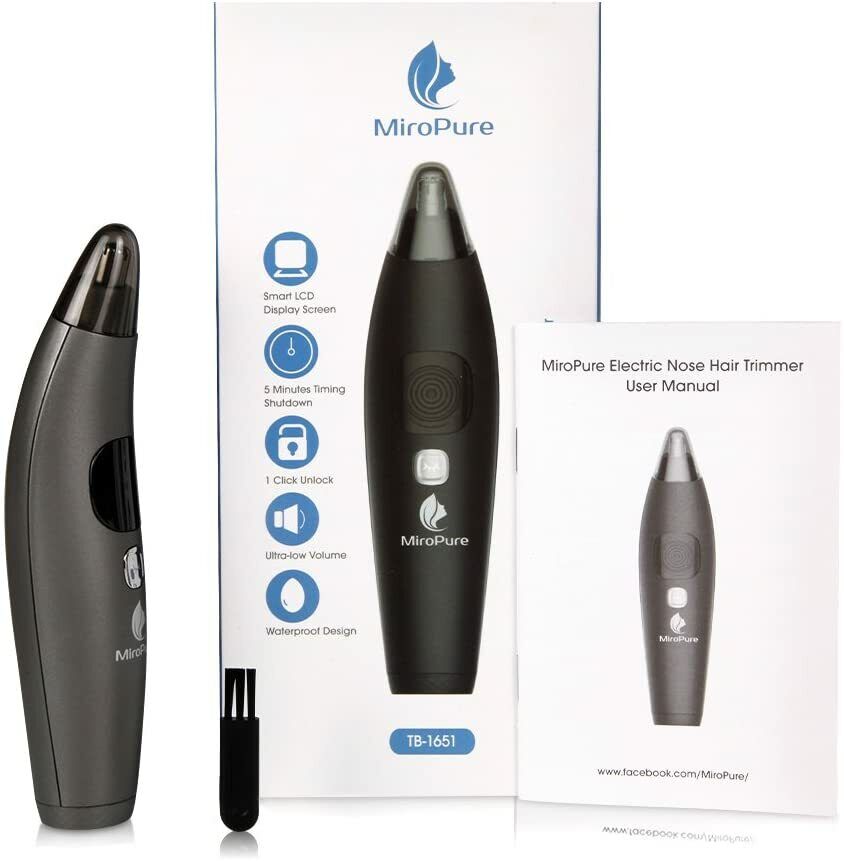 LOT OF 2 Waterproof Nose Ear Face Hair Trimmer for Women/ Men Manscaping w/ LCD Miropure Does Not Apply - фотография #8