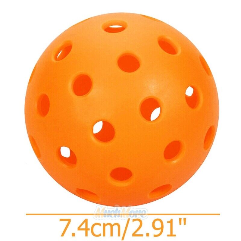 40 Holes Pickleball Balls Set of 12 Indoor True Flight USAPA Approved Orange Unbranded Does not apply - фотография #3
