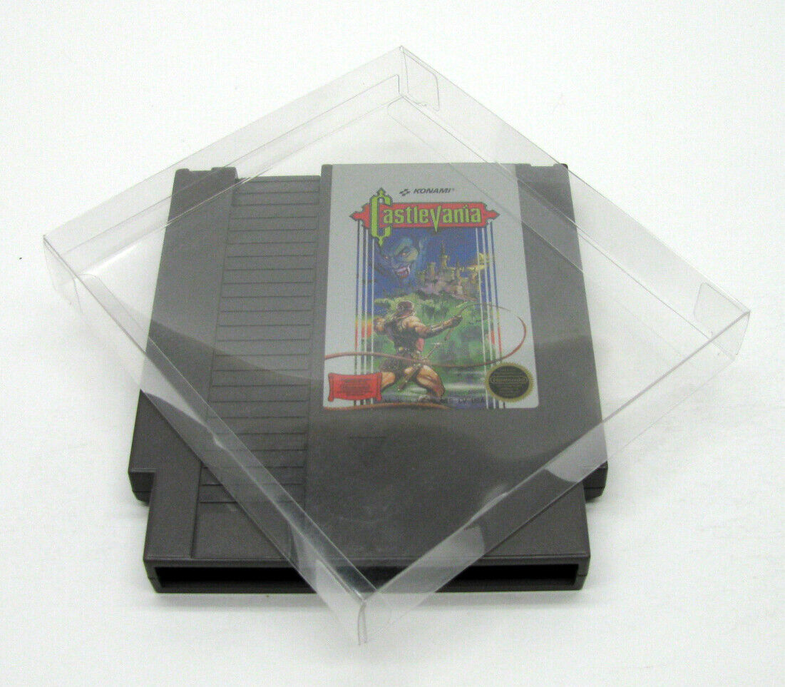 25x NINTENDO NES GAME CARTRIDGE - CLEAR PROTECTIVE BOX PROTECTOR SLEEVE CASE Dr. Retro Does Not Apply - фотография #2