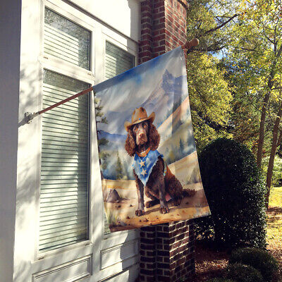 American Water Spaniel Cowboy Welcome Flag Canvas House Size DAC5835CHF Без бренда - фотография #2