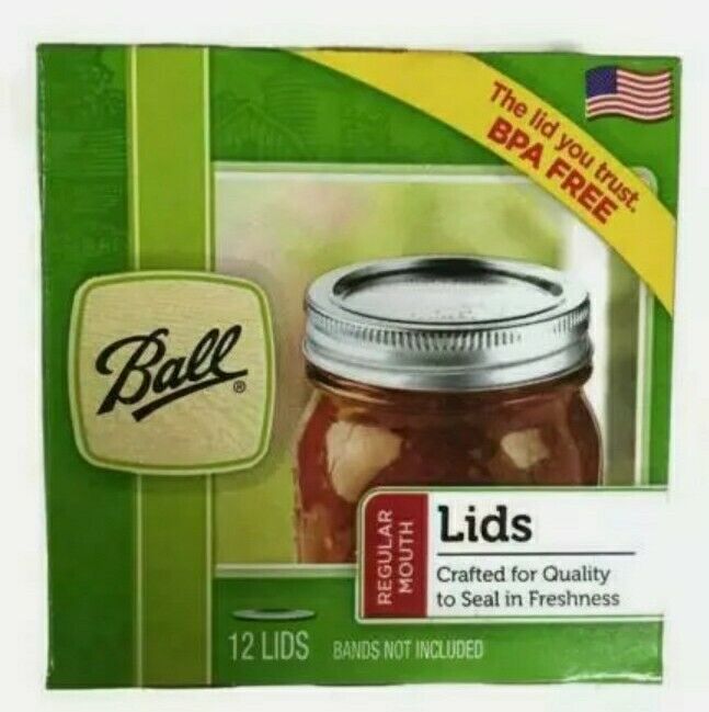 24 BOXES 12ct GENUINE BALL Regular Mouth Canning Jar Lids NEW SEALED 288 TOTAL BALL 1440032000 - фотография #2