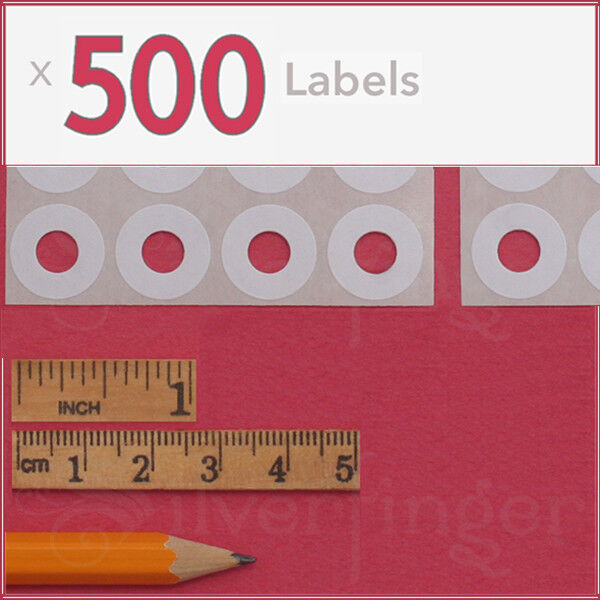500ct Paper Hole Reinforcements — Label Sticker Binder Ring Punch Hole Protector Unbranded/Generic Does Not Apply