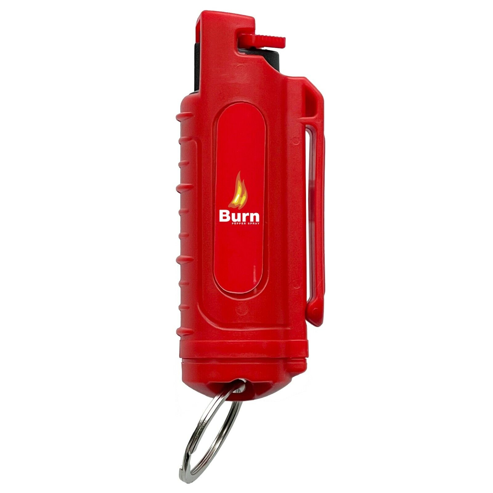 BURN Pepper Spray .50oz Keychain Self Defense Security Case Molded Red - 2 PACK  Burn - фотография #2