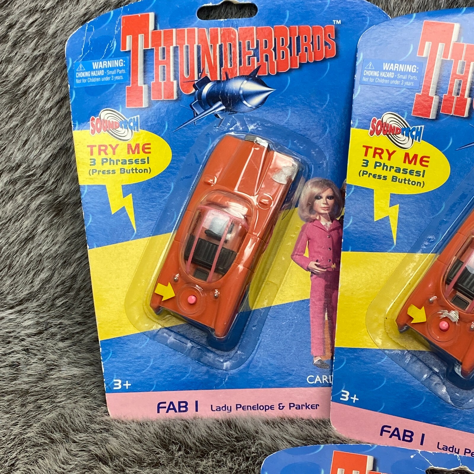 Thunderbirds Fab 1 & Thunderbird 3 Lot of 4 Vintage 1999 New In Box Carlton - фотография #3