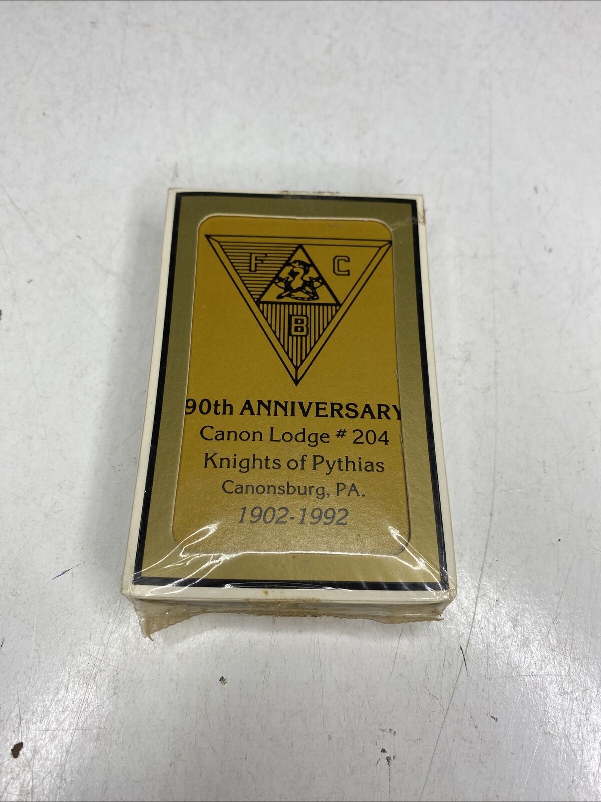 Vintage Knights of Pythias Deck of Bridge Playing Cards (Canonsburg, PA) Sealed Без бренда