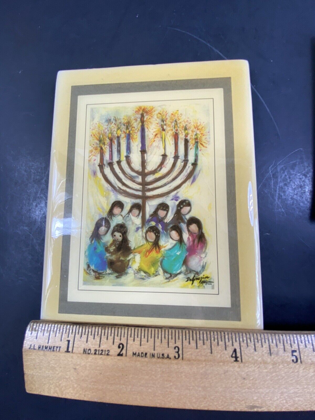 2 De Grazia Art Tiles Hanukkah & Flower Dance Sandstone Creations Vintage Без бренда - фотография #2
