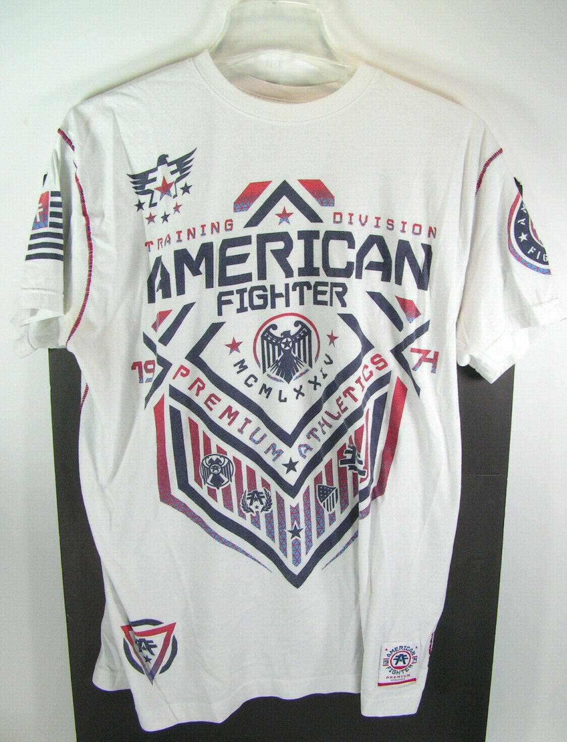 vintage T shirts lot of 5 mens medium & large american fighter piggly dr pepper Gildan - фотография #2
