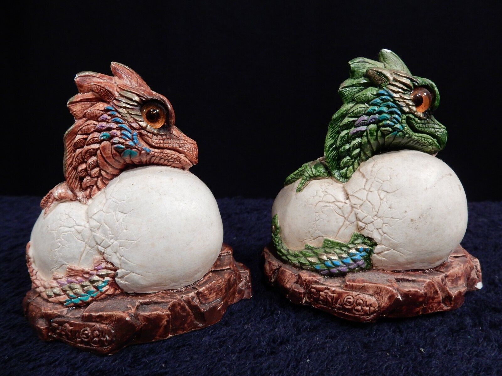 Windstone Editions Pena 84 Hatching Dragon Sculpture Peacock Green, Copper - LOT Без бренда - фотография #2