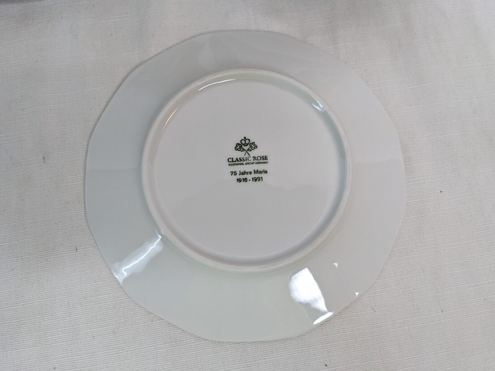 10x Rosenthal Continental: Maria White Classic Rose Bread & Butter Plates, 6.25" Rosenthal - фотография #4