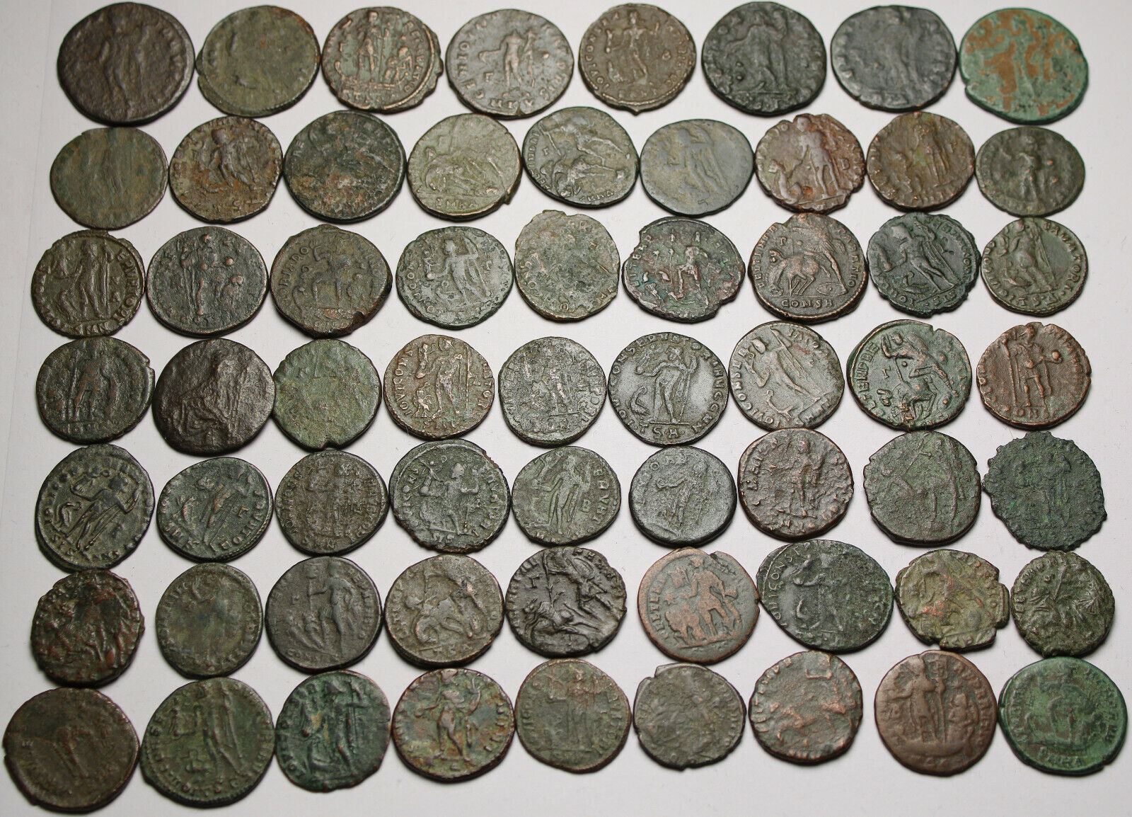 Lot of 3 large coins Rare original Ancient Roman Constantius Licinius Maximianus Без бренда - фотография #5