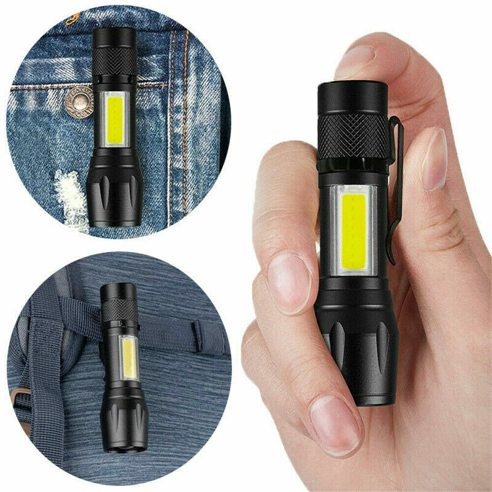 3X Super Bright LED Tactical Flashlight Mini USB Rechargeable Lamp 3 Modes Light Unbranded Does Not Apply - фотография #5