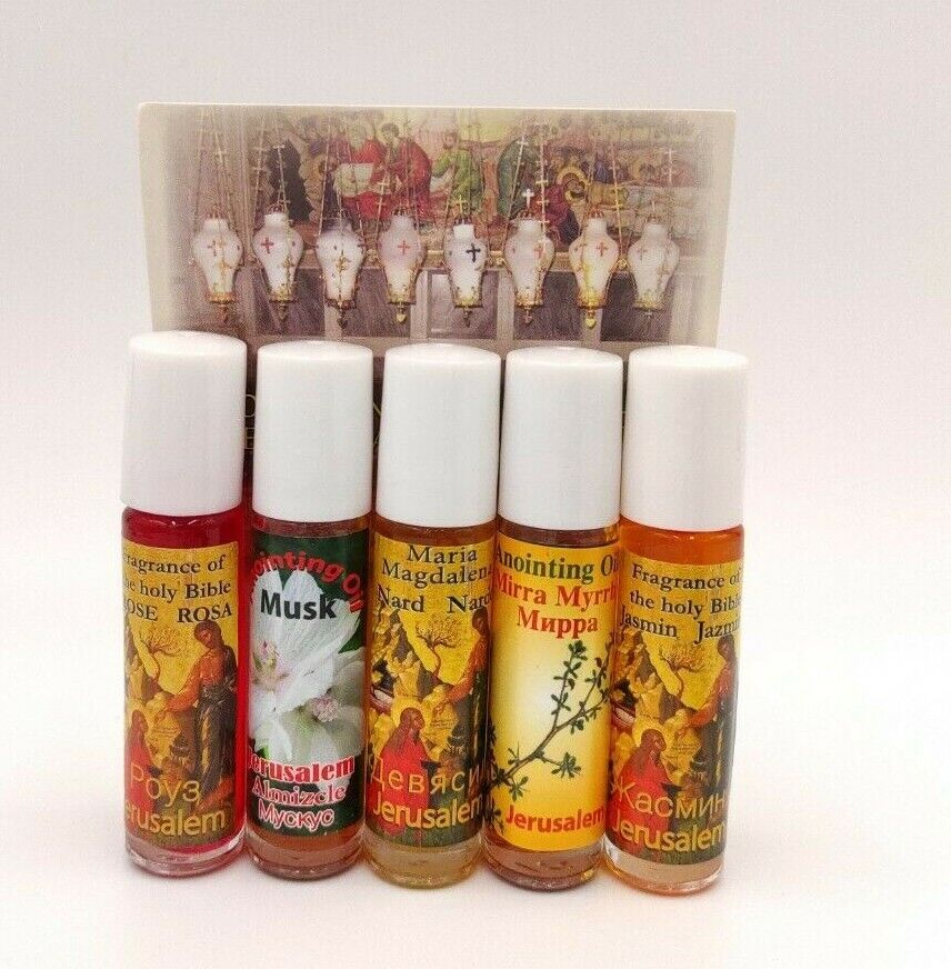 Anointing Oil Lot 5 Roll With Certificate HolyLand Jerusalem Authentic Materials Без бренда - фотография #4