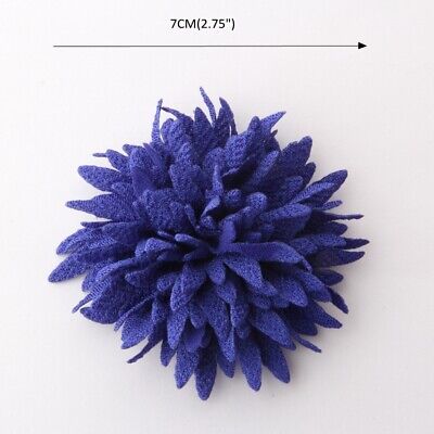 20pcs 7cm 2.75" Fabric Bark Flowers For Hairpins Satin Flower For Headbands Unbranded - фотография #3