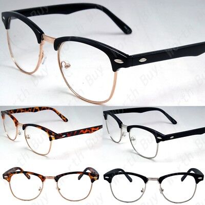 New Clear Lens Glasses Mens Women Nerd Horn Frame Fashion Eyewear Designer Retro Worth Buy Does Not Apply