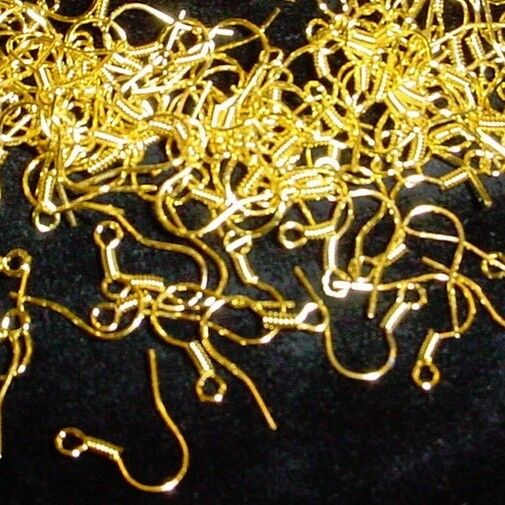 100 Gold Jewelry Making Supplies Earrings Hooks Earwires Beading Wholesale Lot Без бренда - фотография #3