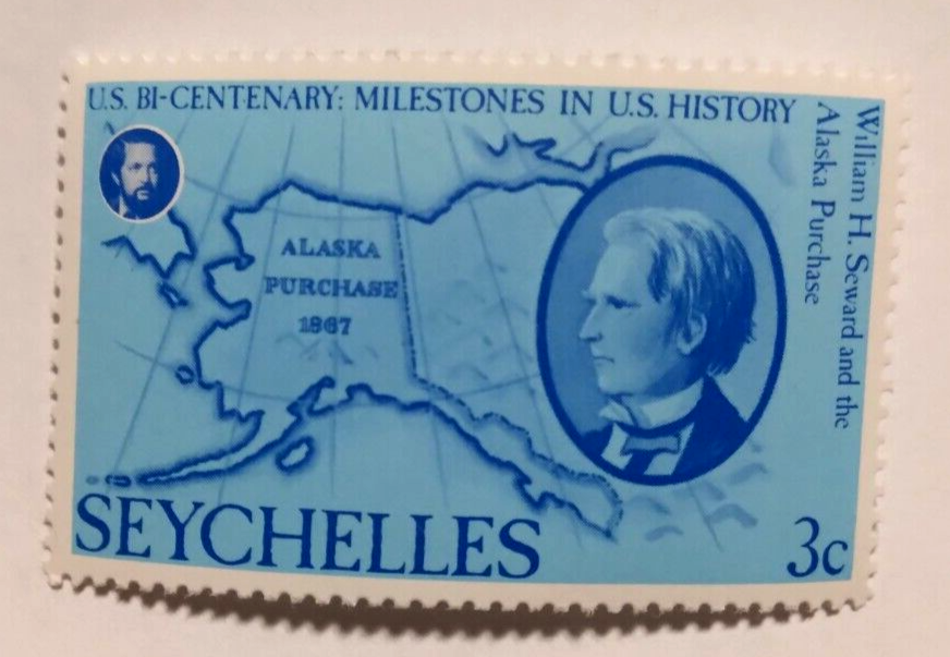 3 SEYCHELLES Stamps US BI- Centenary Milestones in US History Louisiana Purchase Без бренда - фотография #4
