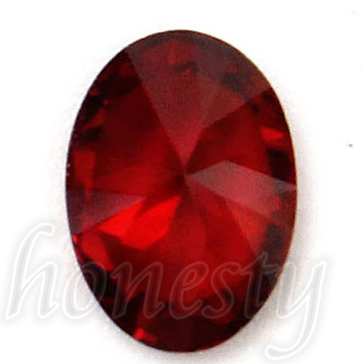 7x5mm Artificial Oval Shape Cut Red Ruby Mozambique Loose Gemstone Stone Unbranded - фотография #2