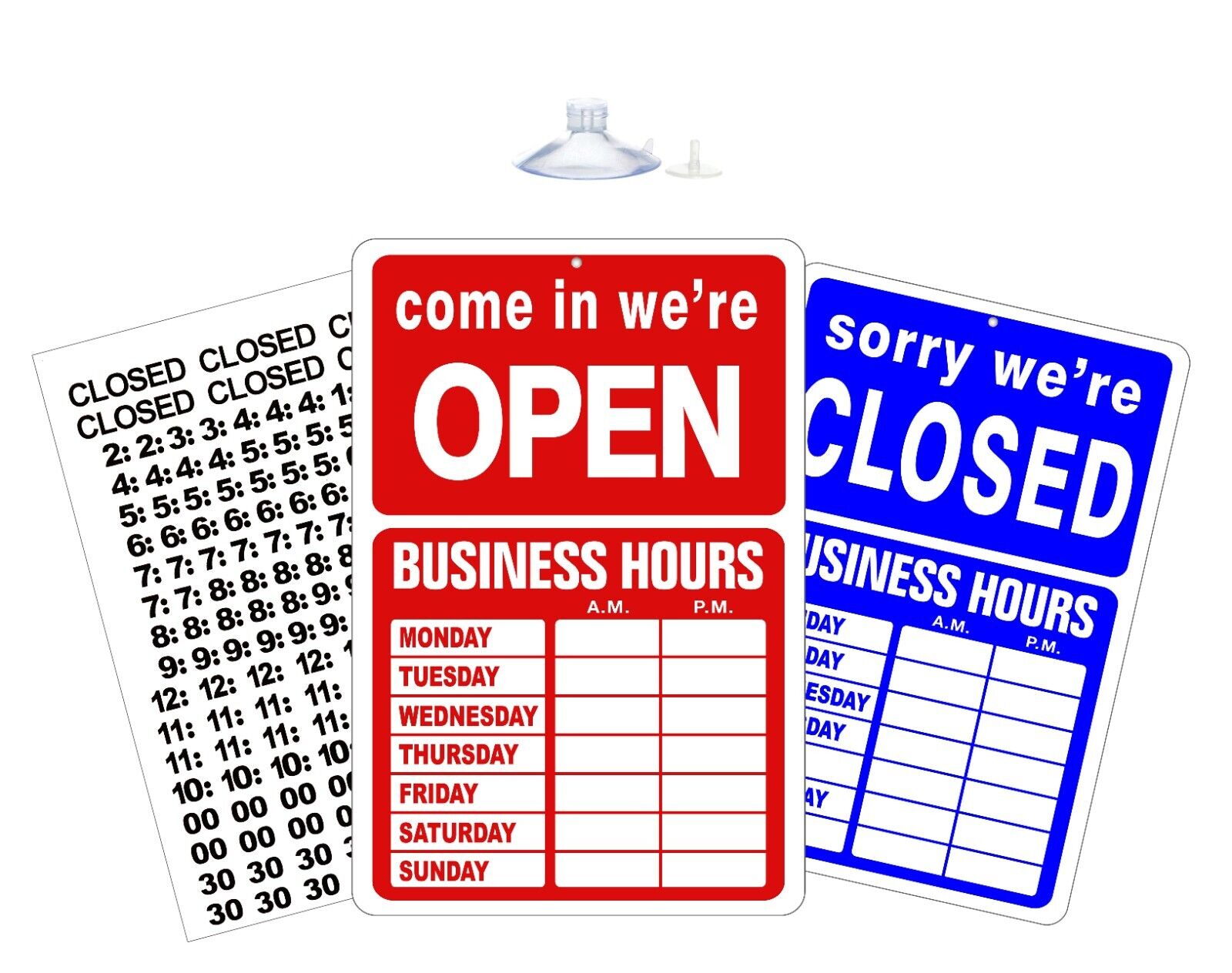 OPEN CLOSED BUSINESS OPEN HOURS SIGN Store Hours of Operation Window Glass Door  Mysignboards OPEN CLOSED BUSINESS HOURS SIGN KIT
