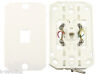 Lot  3 Leviton WHITE 4-Wire Surface Mount  Wall Phone Jack/Plate RJ11 C0253-W Leviton C0253-W - фотография #3