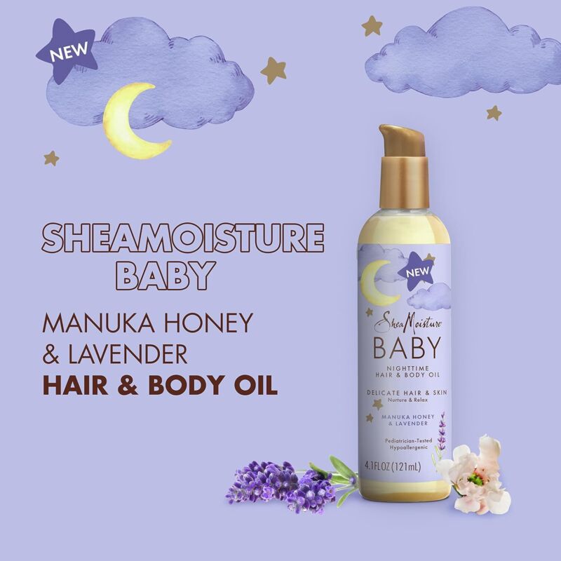 SheaMoisture Baby Hair and Body Oil for Delicate Hair and Skin Manuka Honey Unilever - фотография #4