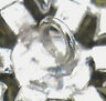 10 Square Rhinestone Crystal Button Buckle Flower Clip Без бренда - фотография #3