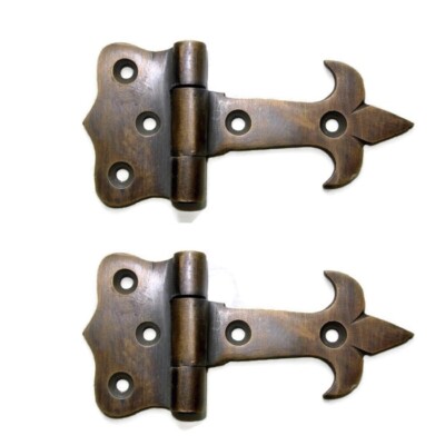 4 solid Brass DOOR small hinges vintage age antique style restoration heavy 3" B Без бренда - фотография #3
