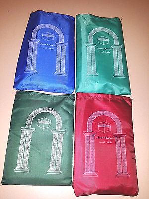 100 pc lot WHOLESALE/ NEW ISLAMIC TRAVEL PRAYER RUG WITH POUCH/ WATERPROOF   Без бренда