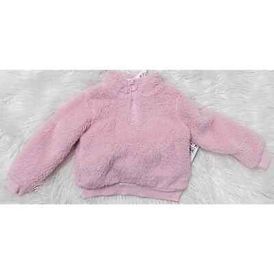 ID IDEOLOGY Girls Sherpa Quarter-Zip Pullover 4T Rose Shadow Ideology