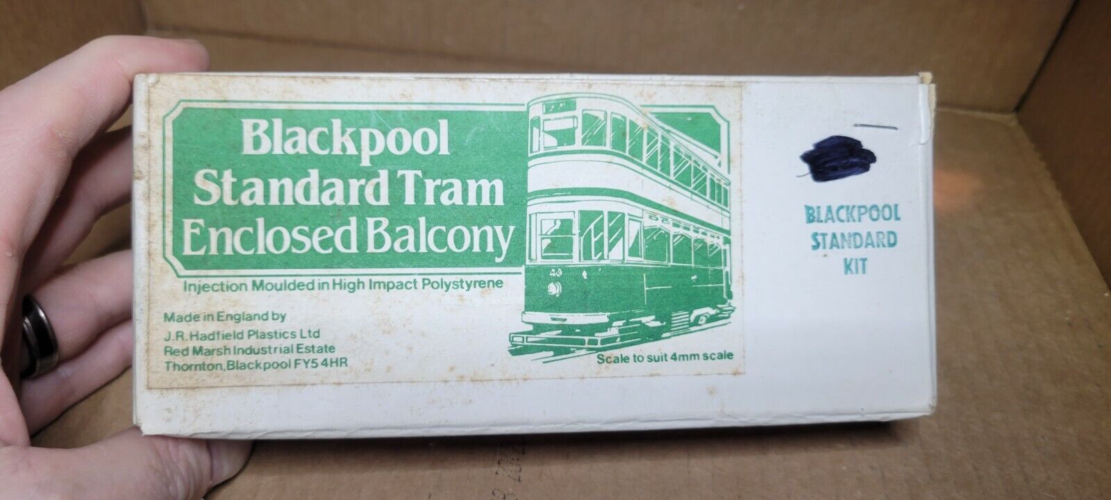  Blackpool Plastics RAILCOACH ENCLOSED BALCONY TRAM model tram plastic kit OO/HO Без бренда