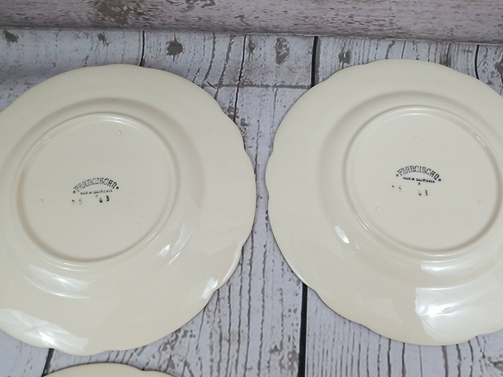 Franciscan Desert Rose Salad Plates Made in CA USA Vintage 1949-1953 5-RARE Franciscan Ceramics Franciscan Desert Rose - фотография #9