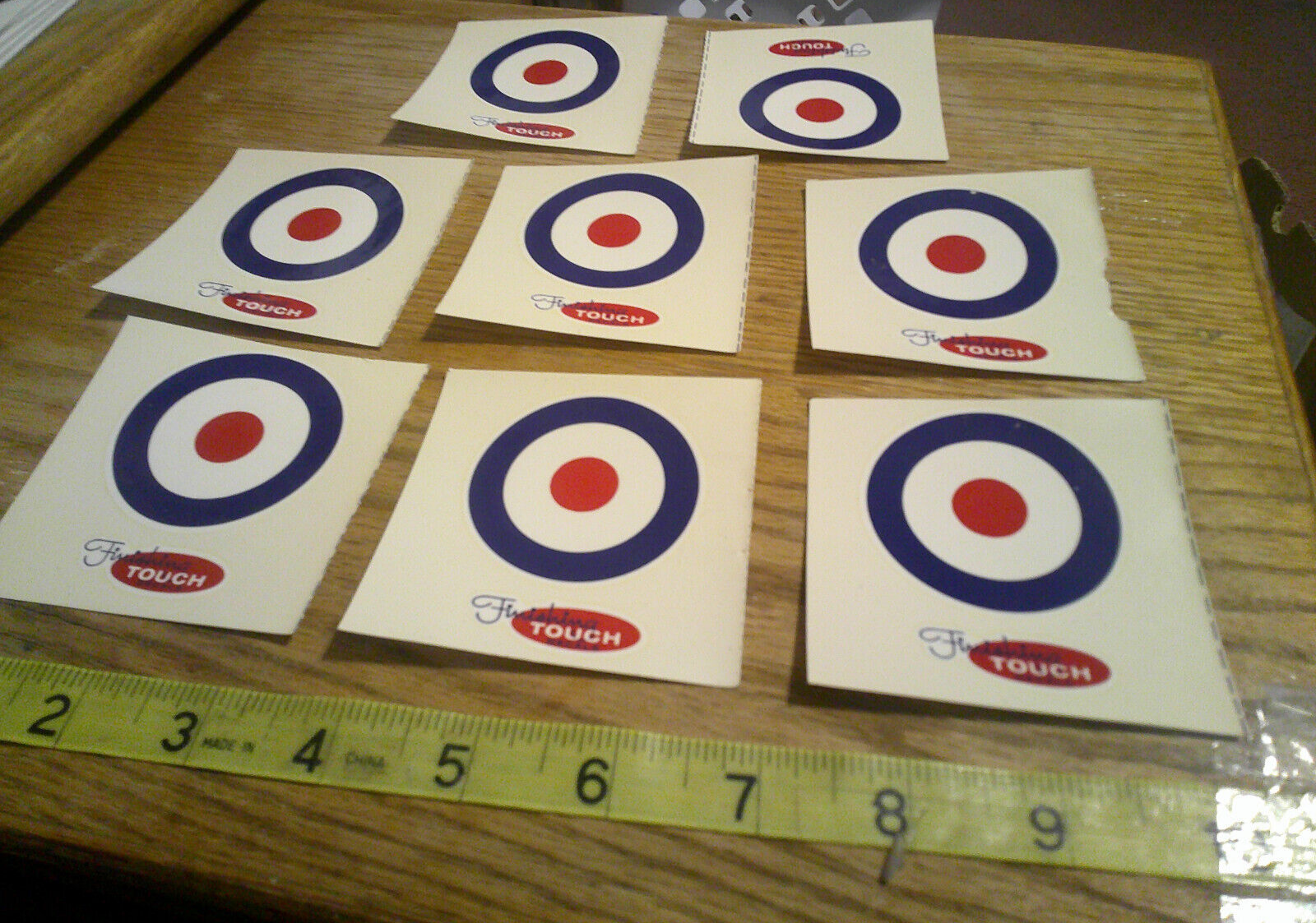lot original Vintage water decals bullseye by finishing touch Без бренда