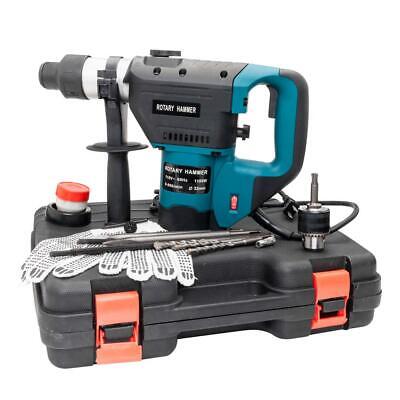 1-1/2" 110V SDS Plus Steel Rotary Hammer Drill + Case Electric Tool 1100 Watts Unbranded Does Not Apply