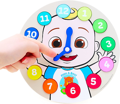 Toyland® Cocomelon Wooden Learning Clock Puzzle - Learn to Tell The Time - Toys Toyland Not Applicable - фотография #3