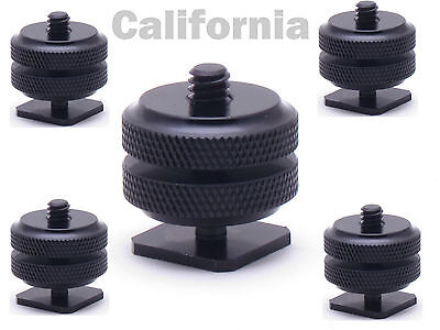 Lot of 5x Pro1/4"-20 Tripod Mount Screw to Flash Camera Hot Cold Shoe Adapter  Paxly Does Not Apply