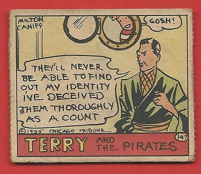 1935  RARE  TERRY  &  THE  PIRATES  7  CARD LOT  R27  # s 141  THROUGH  147   !! Без бренда - фотография #2
