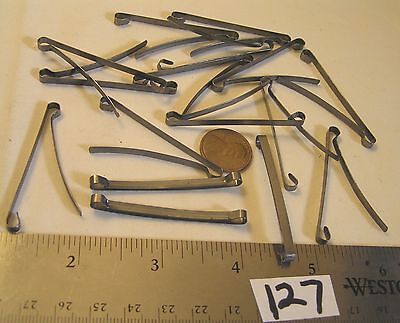 12 Hair Clip Barrette Jewelry Findings Dk Silver 52x3mm Add Rhinestone Chain Lot Not Signed
