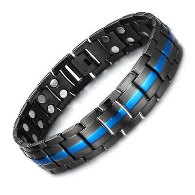 Blue Magnetic Bracelet Men Women Restore Balance Energy Power Joy Christmas Gift Unbranded - фотография #2